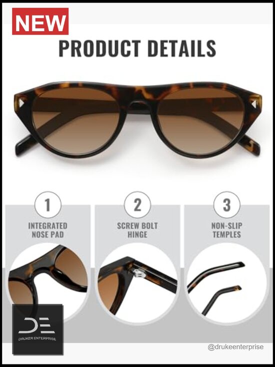 Retro Cat Eye Sunglasses UV400 Protection Driving Travel Outdoor main image 5